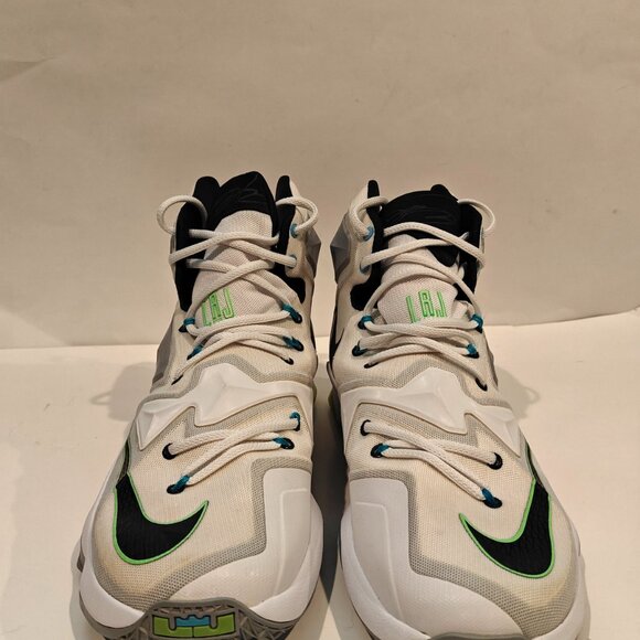 Nike LeBron 13 Command Force 807219-100 2016 Men’s Size 13 White Green Shoes - Picture 5 of 16